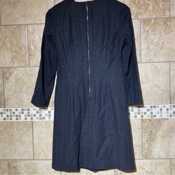 See By Chloe Saw Tooth Plaid Patterned Long Sleeve Dress 6 - Picture 2 of 5